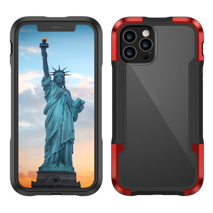 iPAKY Thunder Series Aluminum alloy Shockproof Protective Case For iPhone 12(Red)-garmade.com