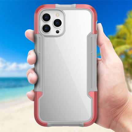 iPAKY Thunder Series Aluminum alloy Shockproof Protective Case For iPhone 12(Rose gold)-garmade.com