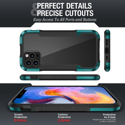 iPAKY Thunder Series Aluminum alloy Shockproof Protective Case For iPhone 12 Pro(Green)-garmade.com