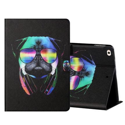Colored Drawing Horizontal Flip Leather Case with Holder & Card Slots & Sleep / Wake-up Function For iPad Mini 5/4/3/2/1(Eye Dog)-garmade.com