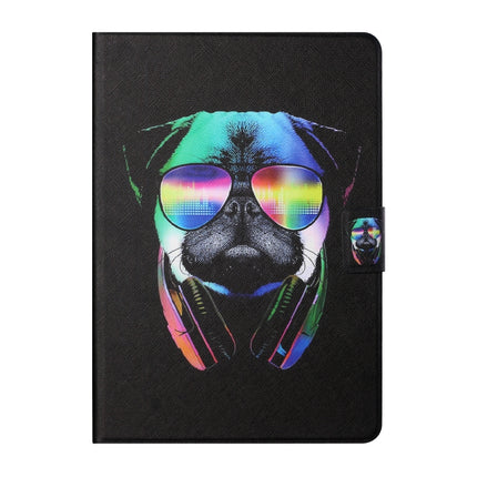 Colored Drawing Horizontal Flip Leather Case with Holder & Card Slots & Sleep / Wake-up Function For iPad 10.2 / iPad Air 10.5 （2019） / iPad Pro 10.5 inch(Eye Dog)-garmade.com