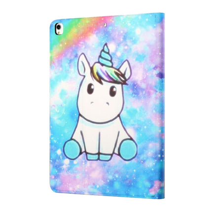 Colored Drawing Horizontal Flip Leather Case with Holder & Card Slots & Sleep / Wake-up Function For iPad 10.2 / iPad Air 10.5 （2019） / iPad Pro 10.5 inch(Unicorn)-garmade.com