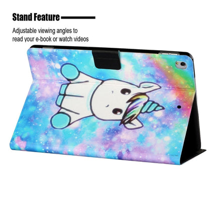 Colored Drawing Horizontal Flip Leather Case with Holder & Card Slots & Sleep / Wake-up Function For iPad 10.2 / iPad Air 10.5 （2019） / iPad Pro 10.5 inch(Unicorn)-garmade.com