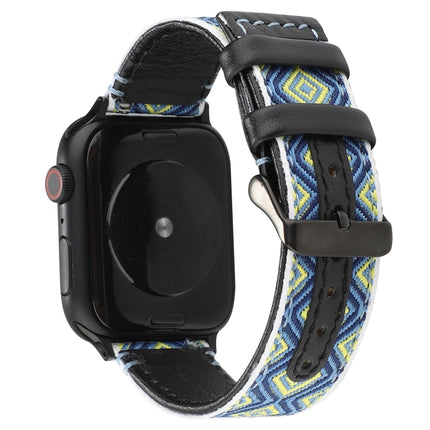 For Apple Watch Series 6 & SE & 5 & 4 40mm / 3 & 2 & 1 38mm Ethnic Style Genuine Leather Strap(Rural)-garmade.com