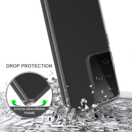 For Samsung Galaxy S21 Ultra 5G Shockproof Scratchproof TPU + Acrylic Protective Case(Grey)-garmade.com