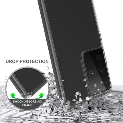 For Samsung Galaxy S21 Ultra 5G Shockproof Scratchproof TPU + Acrylic Protective Case(Black)-garmade.com