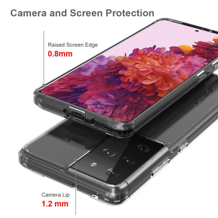 For Samsung Galaxy S21 Ultra 5G Shockproof Scratchproof TPU + Acrylic Protective Case(Transparent)-garmade.com