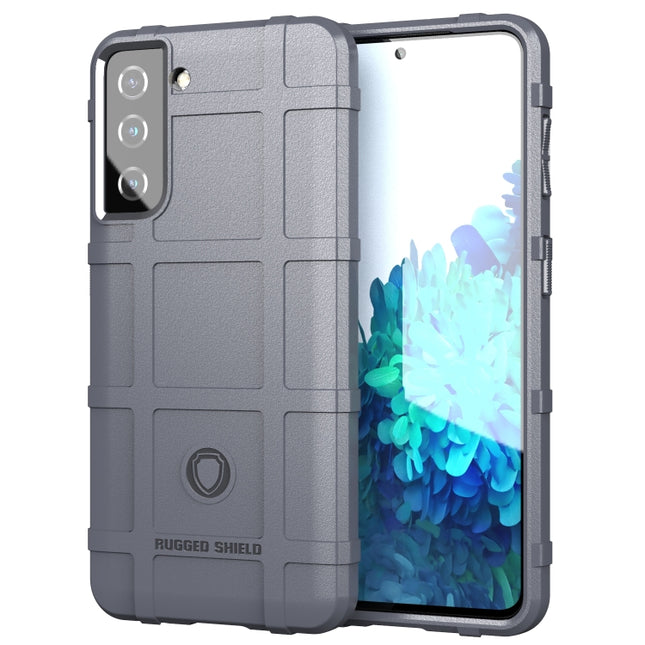 For Samsung Galaxy S21 5G Full Coverage Shockproof TPU Case(Grey)-garmade.com