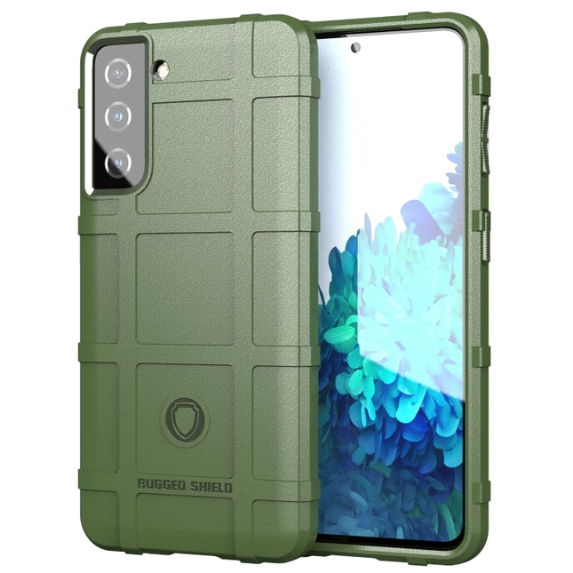 For Samsung Galaxy S21 5G Full Coverage Shockproof TPU Case(Army Green)-garmade.com