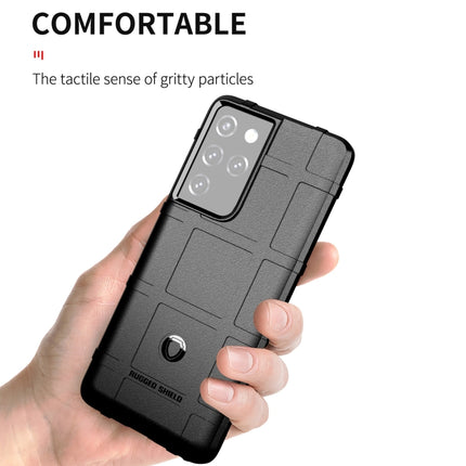 For Samsung Galaxy S21 Ultra 5G Full Coverage Shockproof TPU Case(Black)-garmade.com