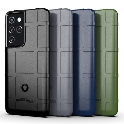 For Samsung Galaxy S21 Ultra 5G Full Coverage Shockproof TPU Case(Grey)-garmade.com