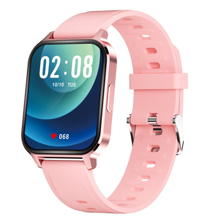 Q18 1.7 inch TFT Color Screen IP68 Waterproof Smart Watch, Support Call Reminder / Heart Rate Monitor / Blood Oxygen Saturation Monitor(Rose Pink)-garmade.com