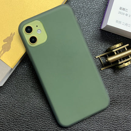 Shockproof Frosted TPU Transparent Protective Case For iPhone 12 mini(Green)-garmade.com