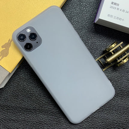 Shockproof Frosted TPU Transparent Protective Case For iPhone 12 Pro Max(Grey)-garmade.com