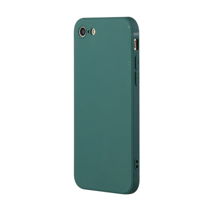 Straight Edge Solid Color TPU Shockproof Case For iPhone 6(Dark Night Green)-garmade.com