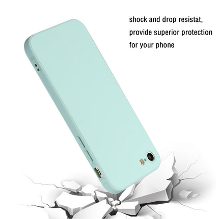 Straight Edge Solid Color TPU Shockproof Case For iPhone 6(Light Cyan)-garmade.com