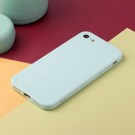 Straight Edge Solid Color TPU Shockproof Case For iPhone 6(Light Cyan)-garmade.com
