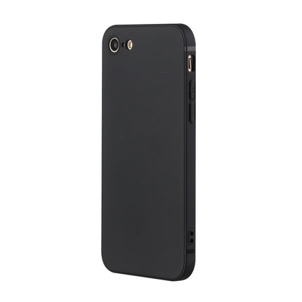 Straight Edge Solid Color TPU Shockproof Case For iPhone 6(Black)-garmade.com