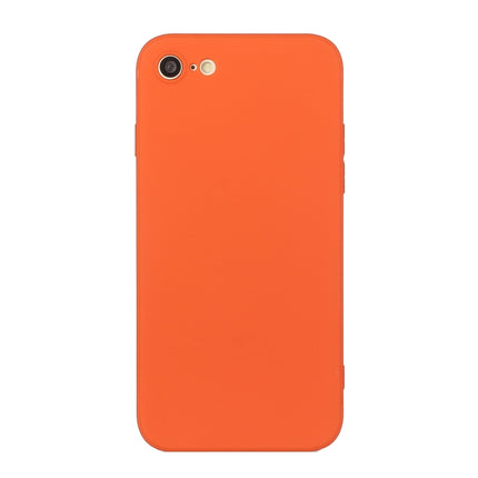Straight Edge Solid Color TPU Shockproof Case For iPhone 6(Orange)-garmade.com