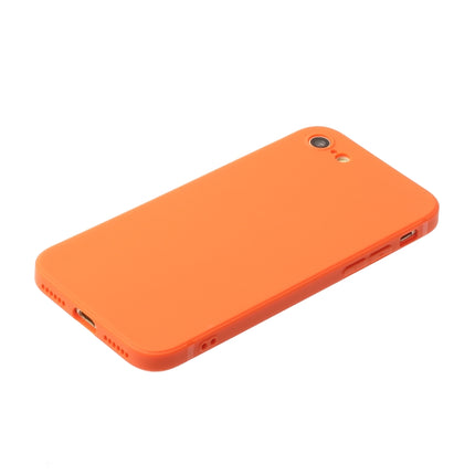 Straight Edge Solid Color TPU Shockproof Case For iPhone 6(Orange)-garmade.com