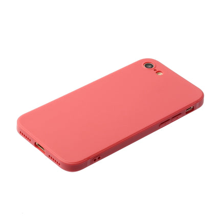 Straight Edge Solid Color TPU Shockproof Case For iPhone 6(Hawthorn Red)-garmade.com