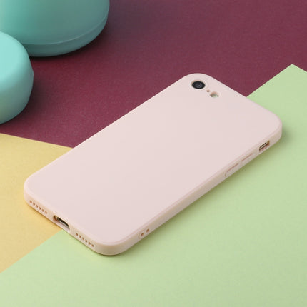 Straight Edge Solid Color TPU Shockproof Case For iPhone 6(Light Pink)-garmade.com