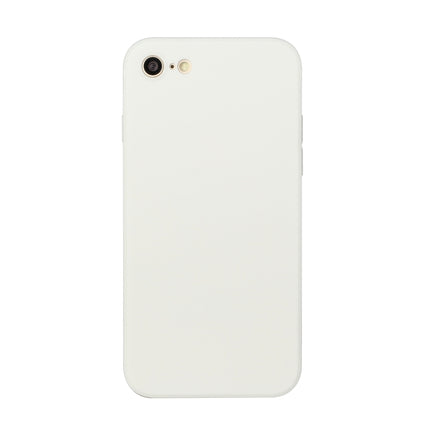 Straight Edge Solid Color TPU Shockproof Case For iPhone 6(White)-garmade.com