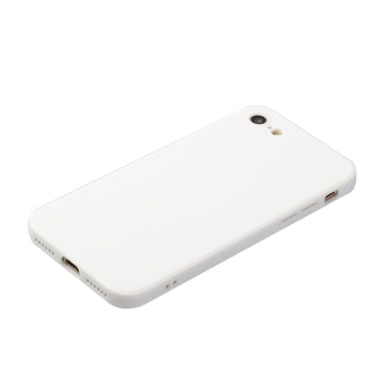 Straight Edge Solid Color TPU Shockproof Case For iPhone 6(White)-garmade.com