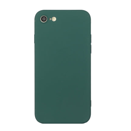 Straight Edge Solid Color TPU Shockproof Case For iPhone 6 Plus(Dark Night Green)-garmade.com