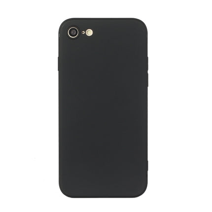 Straight Edge Solid Color TPU Shockproof Case For iPhone 6 Plus(Black)-garmade.com