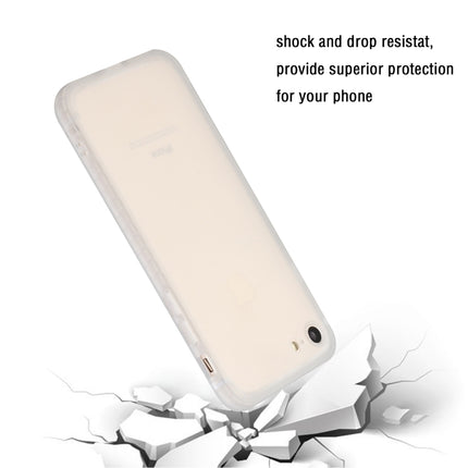 Straight Edge Solid Color TPU Shockproof Case For iPhone 6 Plus(Transparent)-garmade.com