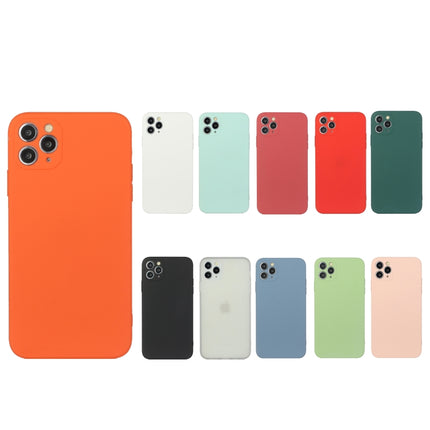 Straight Edge Solid Color TPU Shockproof Case For iPhone 11 Pro(Matcha Green)-garmade.com