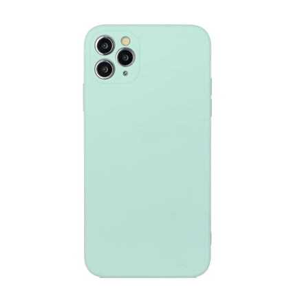 Straight Edge Solid Color TPU Shockproof Case For iPhone 11 Pro(Light Cyan)-garmade.com