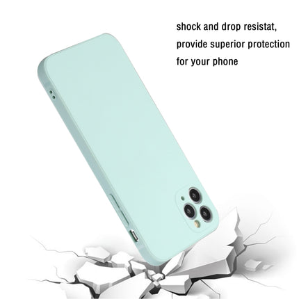 Straight Edge Solid Color TPU Shockproof Case For iPhone 11 Pro(Light Cyan)-garmade.com