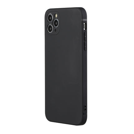 Straight Edge Solid Color TPU Shockproof Case For iPhone 11 Pro(Black)-garmade.com