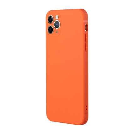 Straight Edge Solid Color TPU Shockproof Case For iPhone 11 Pro(Orange)-garmade.com