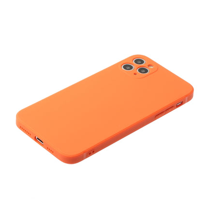 Straight Edge Solid Color TPU Shockproof Case For iPhone 11 Pro(Orange)-garmade.com