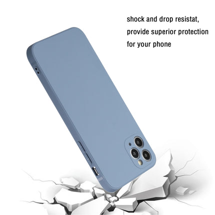 Straight Edge Solid Color TPU Shockproof Case For iPhone 11 Pro(Lavender Grey)-garmade.com
