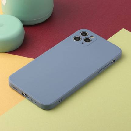 Straight Edge Solid Color TPU Shockproof Case For iPhone 11 Pro(Lavender Grey)-garmade.com