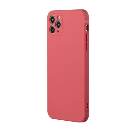 Straight Edge Solid Color TPU Shockproof Case For iPhone 11 Pro(Hawthorn Red)-garmade.com