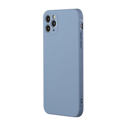 Straight Edge Solid Color TPU Shockproof Case For iPhone 11 Pro Max(Lavender Grey)-garmade.com