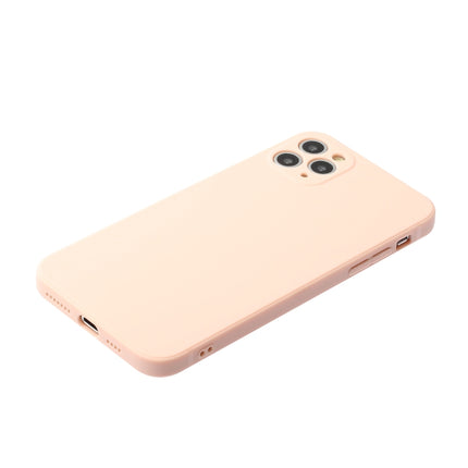 Straight Edge Solid Color TPU Shockproof Case For iPhone 11 Pro Max(Light Pink)-garmade.com