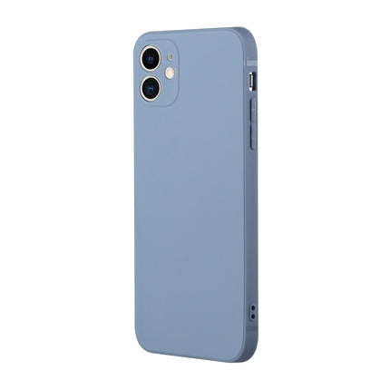 Straight Edge Solid Color TPU Shockproof Case For iPhone 12 mini(Lavender Grey)-garmade.com