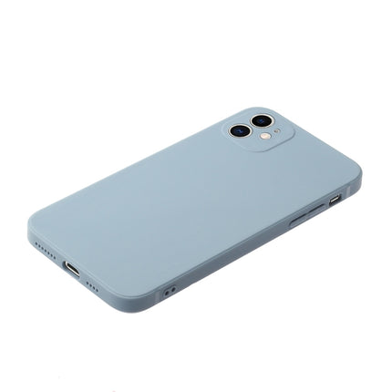 Straight Edge Solid Color TPU Shockproof Case For iPhone 12 mini(Lavender Grey)-garmade.com