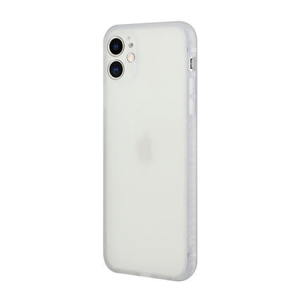 Straight Edge Solid Color TPU Shockproof Case For iPhone 12 mini(Transparent)-garmade.com