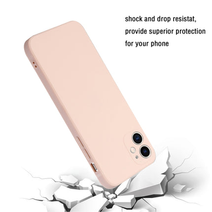 Straight Edge Solid Color TPU Shockproof Case For iPhone 12(Light Pink)-garmade.com