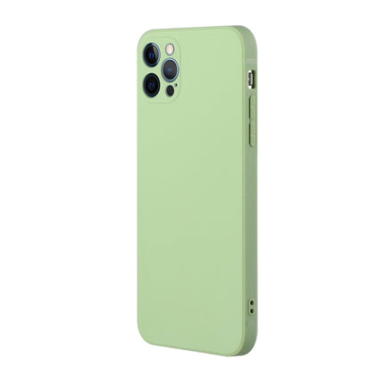 Straight Edge Solid Color TPU Shockproof Case For iPhone 12 Pro(Matcha Green)-garmade.com