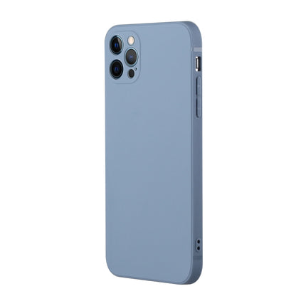Straight Edge Solid Color TPU Shockproof Case For iPhone 12 Pro(Lavender Grey)-garmade.com