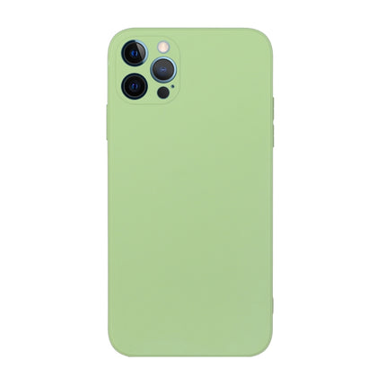 Straight Edge Solid Color TPU Shockproof Case For iPhone 12 Pro Max(Matcha Green)-garmade.com