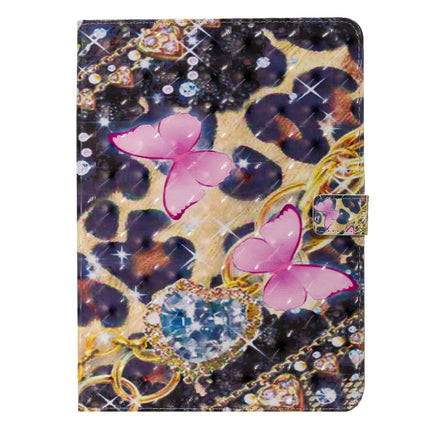 3D Painted Pattern Horizontal Flip Leather Case with Holder & Card Slots & Wallet & Sleep / Wake-up Function For iPad Air 2022 / 2020 10.9 /iPad Pro 11 2020 / 2018(Pink Butterfly)-garmade.com